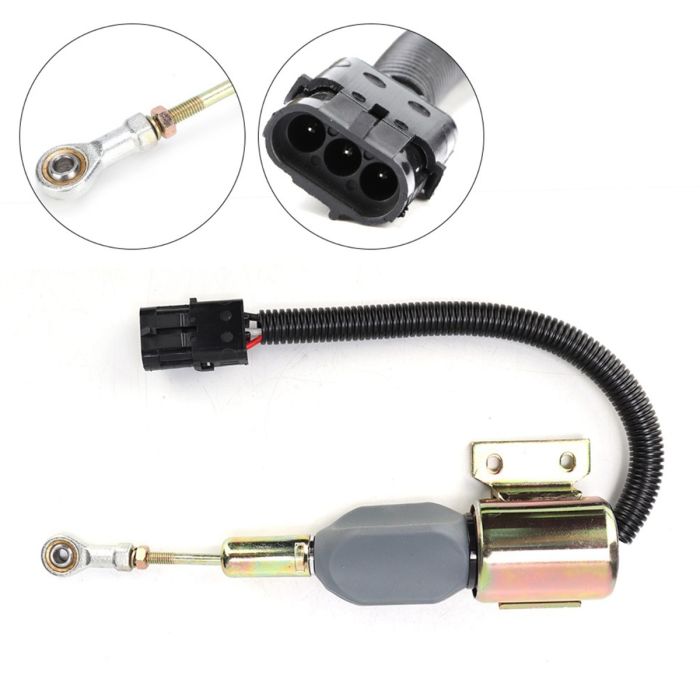 Fuel Cut Off Solenoid SA-4891-12 12V 3 Terminals for Cummins for Hyundai main product photo