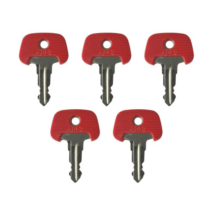 5Pcs Jungheinrich Red Electric Stapler Ignition Key 702 For Komatsu main product photo