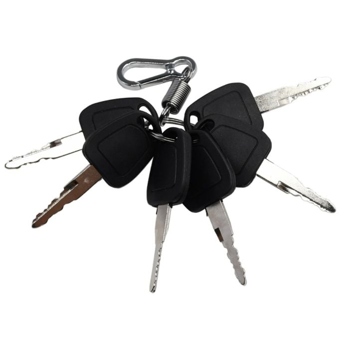 6PCS Ignition Keys with Key Chain F900 K1009605 7006802 for Doosan main product photo