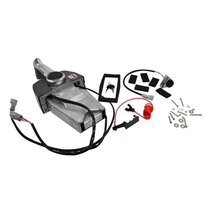 Boat Throttle Control Single Lever Binnacle Side Mount Outboard Remote Control with Keys 5006186 for Johnson main product photo