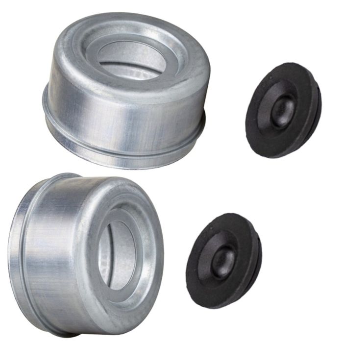 2.72" Trailer Axle Wheel Hub and Bearing Dust Cap with Rubber Plug Fit For E-Z Lube main product photo