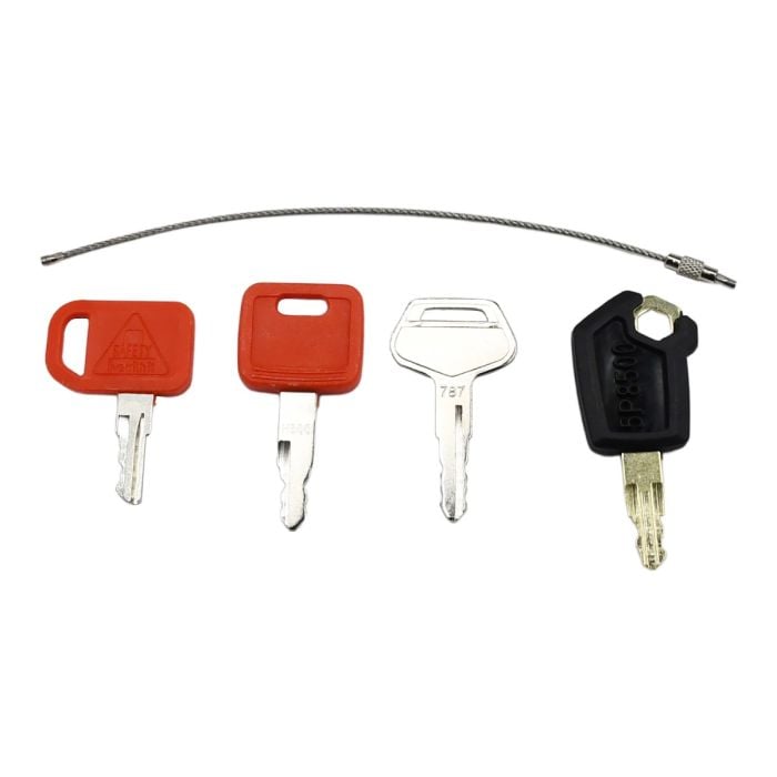 Heavy Equipment Ignition Key Set 4 Keys AT194969 For Komatsu main product photo