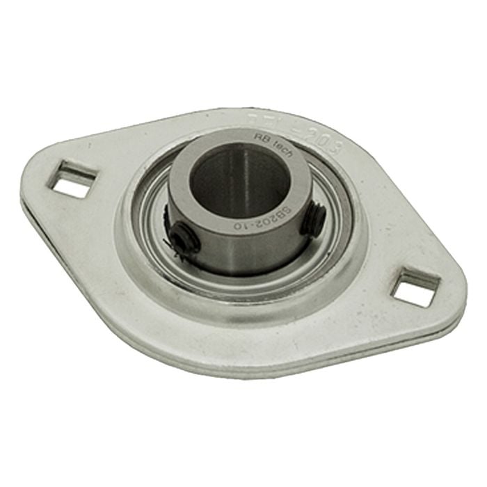 Pressed Steel Two Bolt Flange Bearing 5/8" SBSFL202-10 main product photo