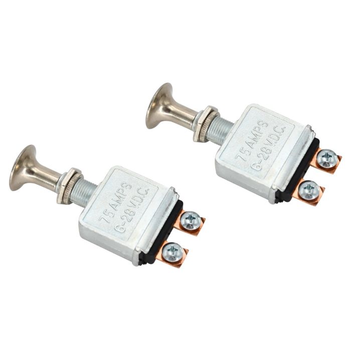 2Pcs Push Pull Auto Toggle Switch 75A 28V for Headlights main product photo