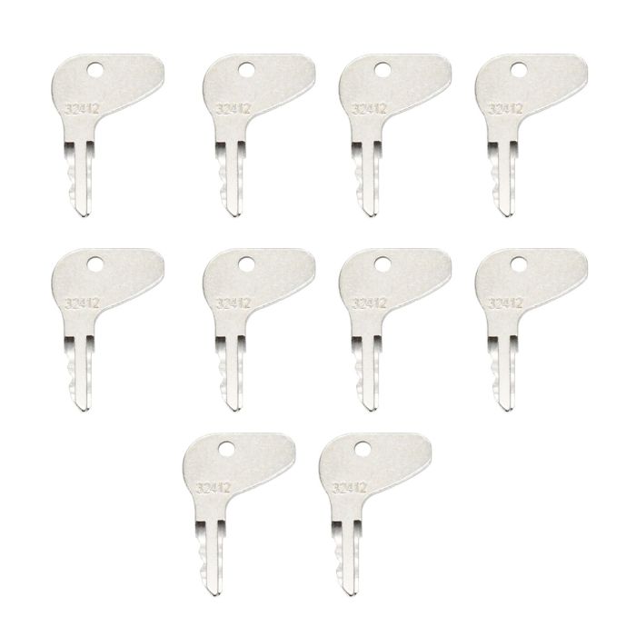 10PCS Ignition Keys H32412 For Kubota main product photo