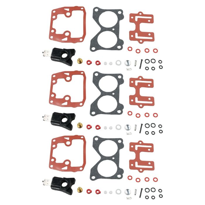 3 Pcs Carburetor Repair Kit 439076 18-7046 For Johnson Evinrude main product photo