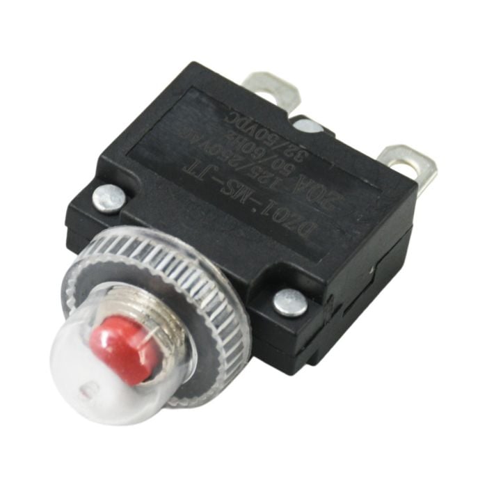 20 Amp 125/250 VAC Thermal Circuit Breaker main product photo