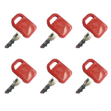 Ignition Key ELI80-0138 6PCS for Hitachi for John Deere for Fiat for Case for New Holland