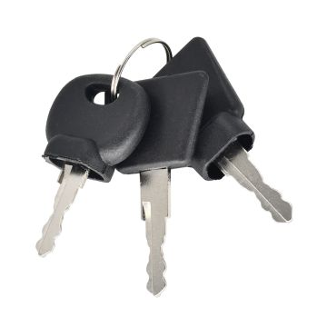 Ignition Key Set 05755125 3PCS for Bobcat for Caterpillar for JCB for Terex for Volvo for New Holland