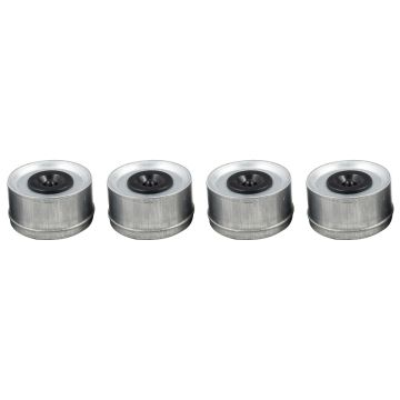 2.72" Relube Grease Dust Cap Rubber Plugs 7,000-8,000lb Trailer Axle Wheel Hubs 4 Pcs