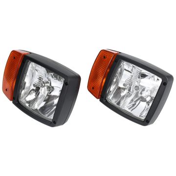 2Pcs Headlight 700/38500 For JCB