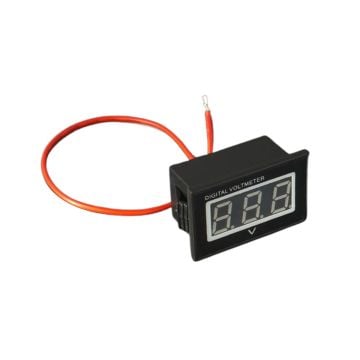 Auto Gauge Digital Voltmeter LED V40D 12V 2.5-30V For Heavy Equipment