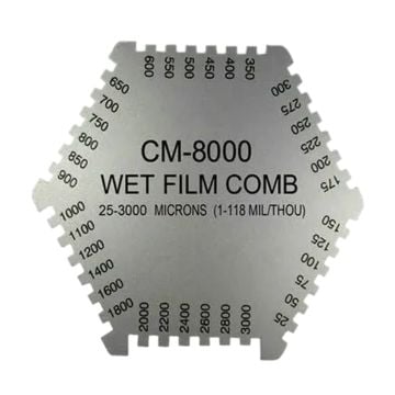 Wet Film Coating Thickness Comb Gauge Meter Tester Tool 25-3000um CM-8000 For Paint