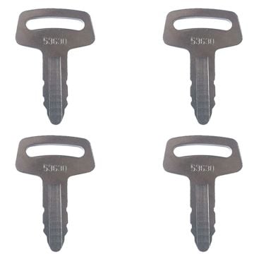 4 PCS Ignition Key RC101-53630 For Kubota