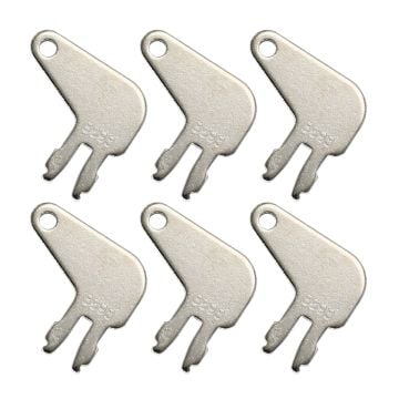 6pcs Master Disconnect Ignition Keys 8398 For Caterpillar