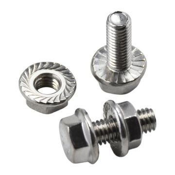 2PCS Hex Flanged Bolt and Nut Set 19M7775 14M7303 For John Deere