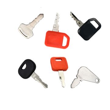 6pcs Heavy Equipment Key Set Construction Ignition Key Set For CAT