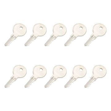 10X Universal Replacement Keys with Key Chain 751CH for Multiple Locks