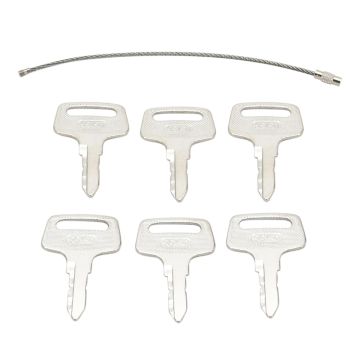 6Pcs Ignition Key 37410-55150 For Kubota