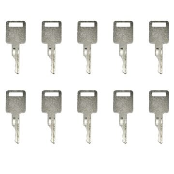 10PCS Ignition Keys 6709527 For Bobcat