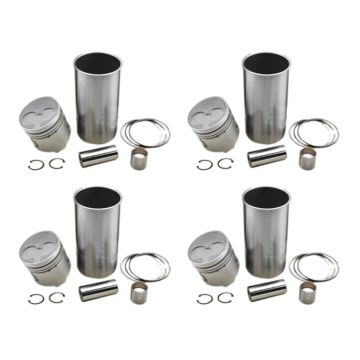 4 Pcs Cylinders Piston Liner Kits for Isuzu