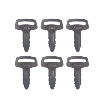6PCS Ignition Keys RC101-53630 For Kubota