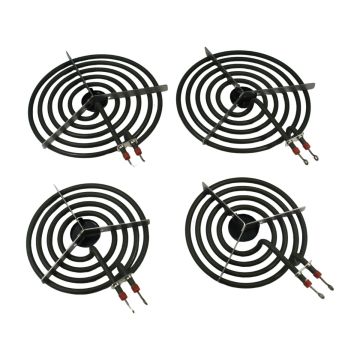 4 Pcs Electric Range Burner Element Set MP22YA MP15YA WPY04100165