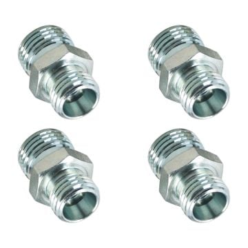 4 Pcs Carbon Steel Fittings Adapters 115757