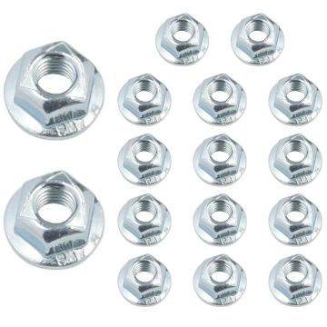 16 Pcs 6mm Self Lock Nuts 90343-ZE6-000 For Honda