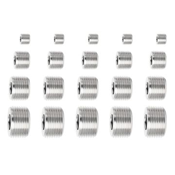 20PCS Pipe Plug Fitting Set 1/8 inch NPT 1/4 inch NPT 3/8 inch NPT 1/2 inch NPT