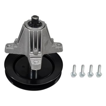 Spindle Assembly with Pulley and Bolts 618-04822 Cub Cadet Tractor CC30 Mini Rider LTX1040 LTX1042 LTX1042KW LTX1042KH LTX1045 EZT-L42 RZT-42 RZT-L42 RZT-S42 2011 2014 Troy Built Tractor Super Bronco Pony Bronco Colt XP Mustang 42 XP MTD Tractor LT1500 LT