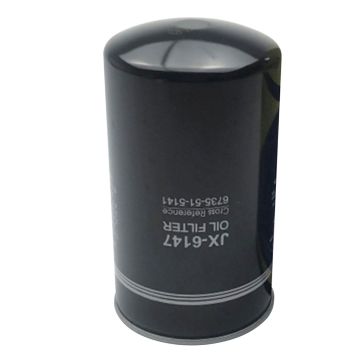 Oil Filter 6735-51-5141 6735515141 For Komatsu Excavator JV100WA-2T CD60R-1B 830 830B D41P-6K CD60R-1A WA150-3-SN PC200-6 PC210-6 PC210-6D PC210LC-6 PC220-6 PC230-6 PC250-6