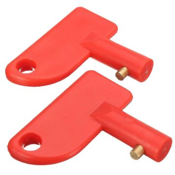 2Pcs Battery Disconnect Isolator Power Kill Switch Key Marine Car Boat RV ATV Auto Truck