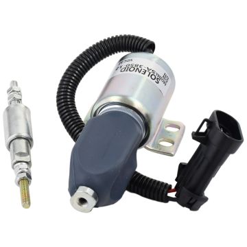 Fuel Shut Off Solenoid F1HZ-9N392A F1HZ9N392A 1751ES-12E6UC4B1S5 SA-3850-12 3357411 3354943 Cummins Ford Engine 7.8L New Holland Truck 1085  Engine M111