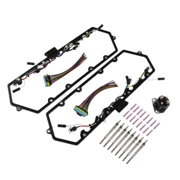 Valve Cover Gasket with Injector and Glow Plug Harness F81Z-6584-AA For Ford