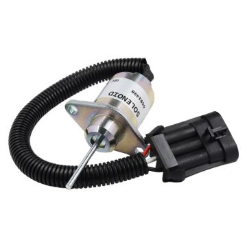 Fuel Shut Off Solenoid 6691498 Bobcat Backhoe Loader B300 BL370 Toolcat Work Machine 5600 5610 Track Loader T110 T140 T180 T190 Skid Steer Loader S130 S150 S16 S160 S175 S18 S185 S205 S450 S510 S530 Excavators 325 328 329 331 334 335 337 341 430 435 E32 E