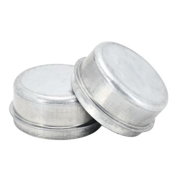 Buy 2.44" Bearing Grease Cover Dust Cap Trailer Axle Wheel Hub with Rubber Plug For Dexter Boat Trailer 6k 7k Axles Zinc coated Online