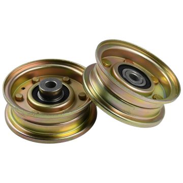 2 Pcs Flat Idler Pulley 756-04224 White Outdoor Tractors GT-954 Columbia Snow Throwers 10528 GCPC  MTD Tractors 13A3791G700