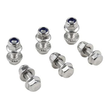 Hex Flanged Bolt Nut Set 19M7775 John Deere D100 D105 D110 D120 D125 D130 D140 D150 D155 D160 D170 F510 F525 G110 L100 L110 L111 L120 L130 LT170 LX186 LX188 SST15 SST16 SST18 LX172 LX173 LX176 