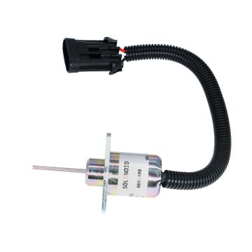 Fuel Shutoff Solenoid 12V 6691498 Bobcat Skid Steer 425 428 430 435 325 328 329 331 334 335 337 341 Excavator S205 S510 S530 S130 S150 S160 S175 S185 T110 T140 T180 T190 B300 BL370 E32 E35 E42 E45 E50 E55