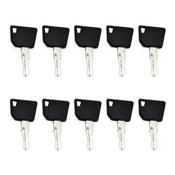 10pcs Ignition Keys 14607 Caterpillar Excavator 213 214 Dynapac Compactor LG200 LG500 New Holland Backhoe Loader 555E