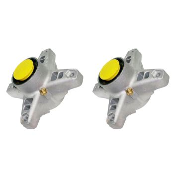 2PCS 918-04394 Deck Spindle Assembly MTD White Z16 Z165 Cub Cadet 213 214 1515 1517 1525 1527 2130 2135 2146 2150 2155 2164 2166 2176 GT2042 GT2542 Troy-Bilt