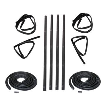 10PC Rubber Door Window Weatherstrip Seal Kit KD1002-10A 4161679AB 4161678AB 4161678AB 4161679AB 4354047 4083831 55023781 Dodge Truck D150 D250 D350 Ramcharger W150 W250 W350
