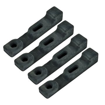 4 Pcs Rubber Hopper Latch Strap M72426 AM100842 M87990 John Deere Riding Mowers 102 105 115 125 135 145 155C 190C 325 335 345 355D Lawn and Garden Tractors 717 717A 727 777 997 Ztrak Mowers 1620 Wide Area Mowers 3215 3215A 3235 Fairway Mowers 3365