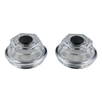 2 Pcs Oil Bath Dust Caps K71-704-00 Dexter 9K 10K 8-415 Drum Number 8-430 3.5 Thread OD Threads Trailer Axle Plastic Cover