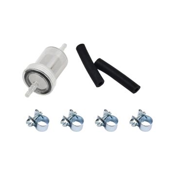 Inline Fuel Filter Kit 5mm 1319466A  Webasto Air Top Heaters Eberspacher Fuel System 1319466A Fuel Filter Kit W/Clips Rubber Connections