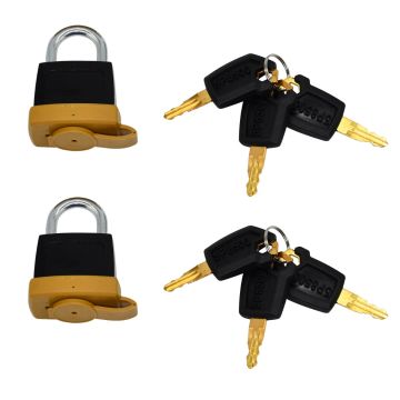 2pcs Padlock with Keys 246-2641 Caterpillar Backhoe Loader 414E 416C 416E 416F 420D 420E 420F 422E 422F 424B 424B HD 426C 428E 428F Wheel Loader 924F 924G