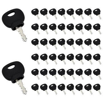 50 Pcs Ignition Keys 14607 Bobcat JCB Compatible with Bomag New Holland Volvo Mini Excavator