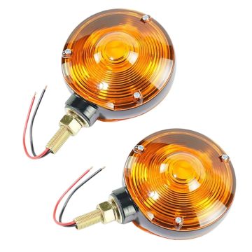 2 Pcs 12V Warning Lamp 70248110 PL100C Allis Chalmers 5040 160 CASE 210 200 190XT 220 185
