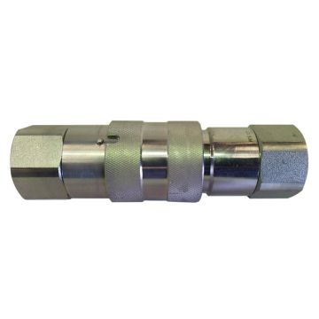3/4 SAE 5/8 Body Flat Face Hydraulic Quick Disconnect Coupler 5HTOF6 Bobcat Skid Steer Loaders 7753 773 863 John Deere Skid Steers 325 328 